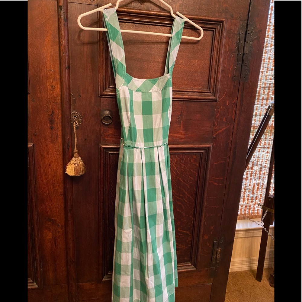 J Crew size 2 gingham dress worn once - EUC